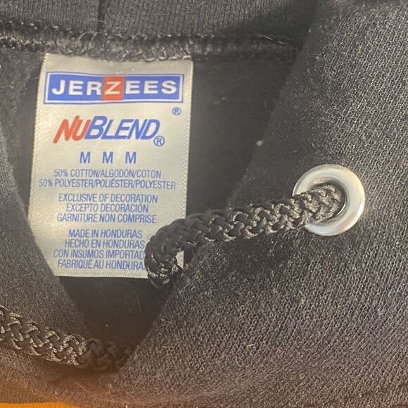 Black and Orange Cleveland Football Hoodie - Picture 3 of 9